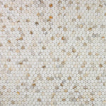Curvus Marble Calacatta Polished Circular Marble Mosaic Tile Curvus Marble Calacatta Polished Circular Marble Mosaic Tile - American Tile Depot