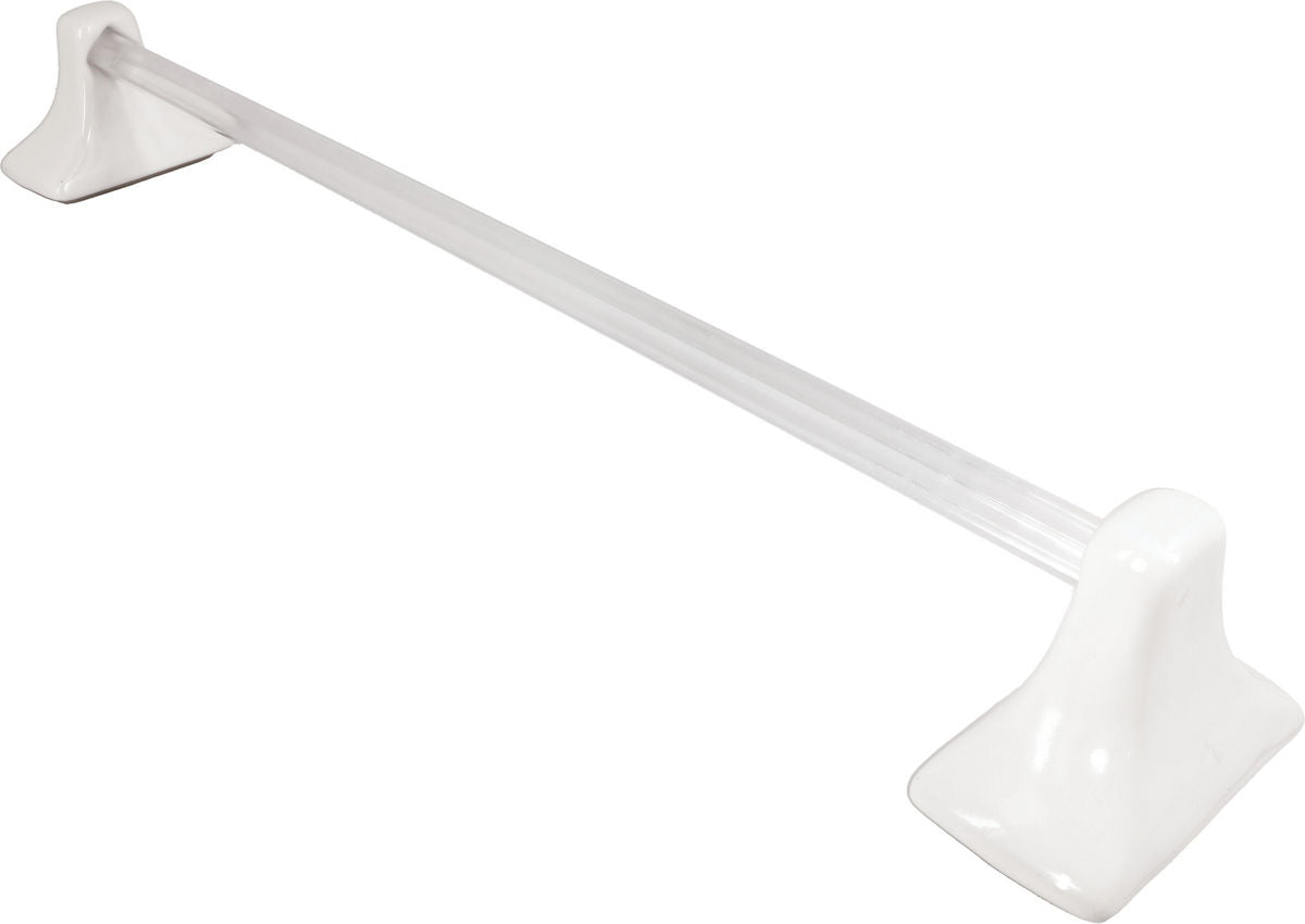 Daltile White Ceramic Towel Bar 24" - Glossy - American Tile Depot
