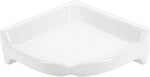 Daltile White Ceramic Shower Corner Shelf - Medium - American Tile Depot