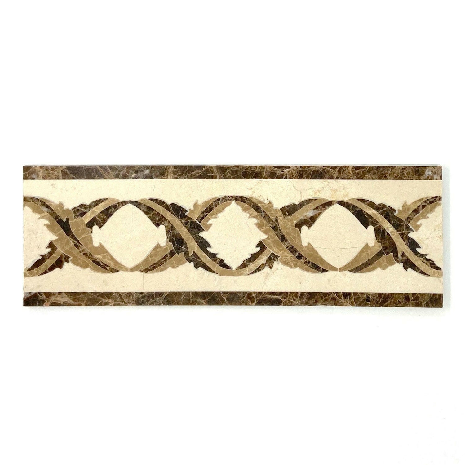 Daphne 4x12 Marble Waterjet Border - Polished Daphne 4x12 Marble Waterjet Border - Polished - American Tile Depot