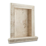 Diano Royal Marble Hand-Made Custom Shampoo Niche / Shelf - LARGE - Honed Diano Royal Marble Hand-Made Custom Shampoo Niche / Shelf - LARGE - Honed - American Tile Depot