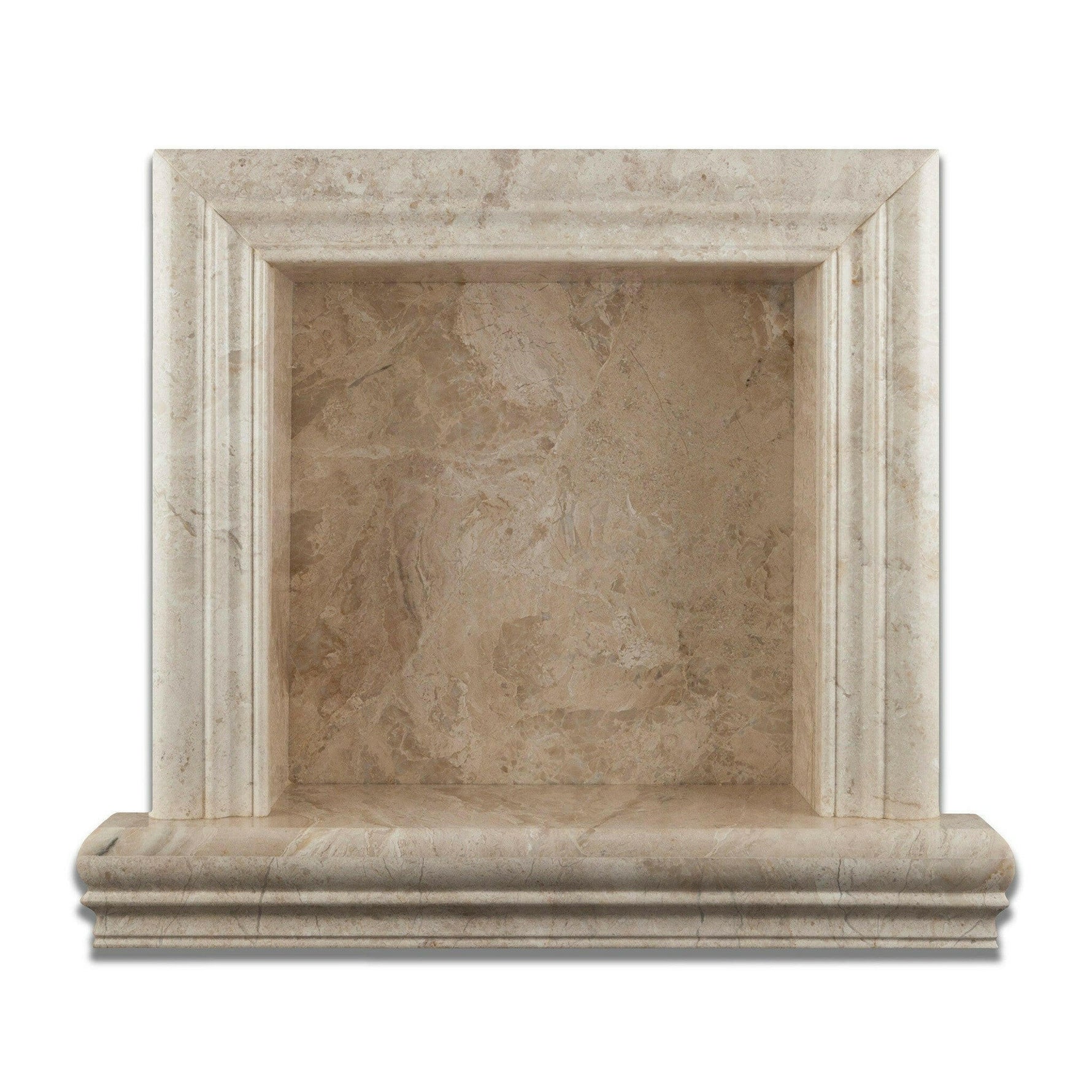 Diano Royal Marble Hand-Made Custom Shampoo Niche / Shelf - SMALL - Honed Diano Royal Marble Hand-Made Custom Shampoo Niche / Shelf - SMALL - Honed - American Tile Depot