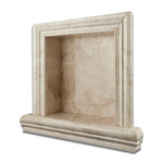 Diano Royal Marble Hand-Made Custom Shampoo Niche / Shelf - SMALL - Honed Diano Royal Marble Hand-Made Custom Shampoo Niche / Shelf - SMALL - Honed - American Tile Depot