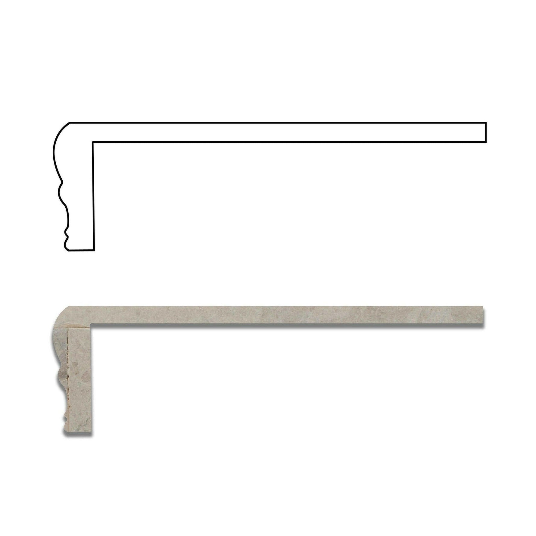 Diano Royal Marble Hand-Made Custom Shower Corner Shelf - Honed Diano Royal Marble Hand-Made Custom Shower Corner Shelf - Honed - American Tile Depot