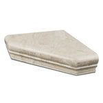 Diano Royal Marble Hand-Made Custom Shower Corner Shelf - Honed Diano Royal Marble Hand-Made Custom Shower Corner Shelf - Honed - American Tile Depot