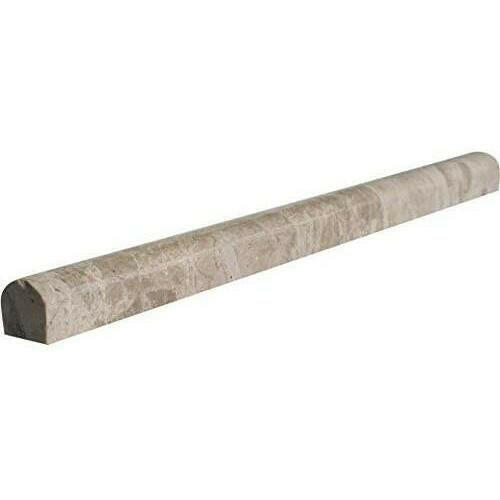 Diano Royal (Queen Beige) Marble Polished 3/4x12 Bullnose Liner Diano Royal (Queen Beige) Marble Polished 3/4x12 Bullnose Liner - American Tile Depot