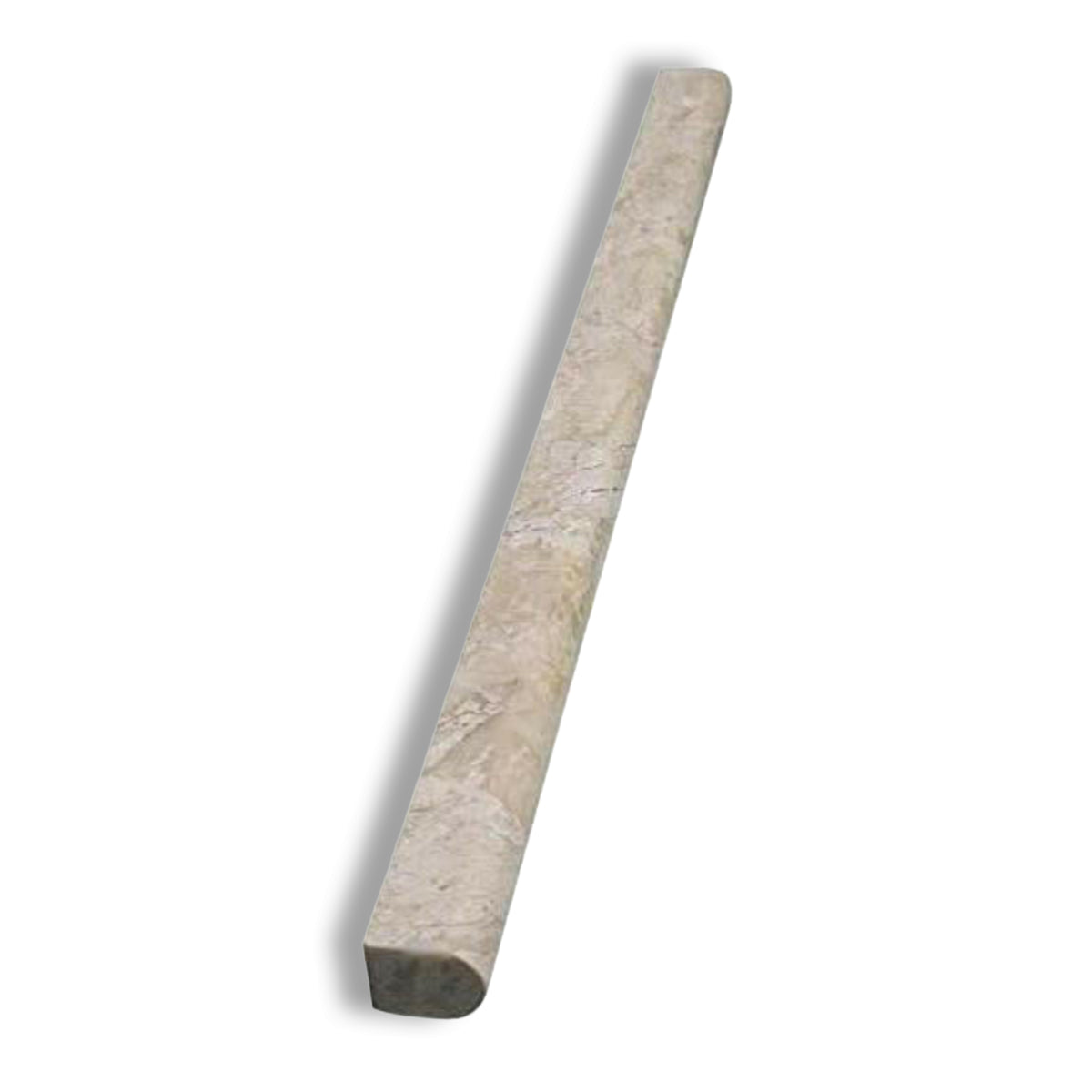 Diano Royal (Queen Beige) Marble Polished 3/4x12 Bullnose Liner - American Tile Depot