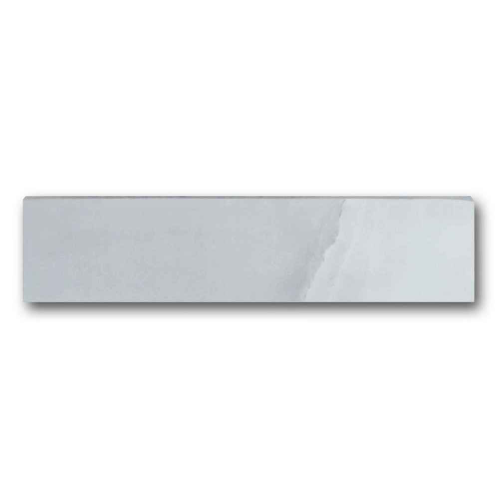 Dreama Bleu Glossy Bullnose 3x12 Molding Trim
