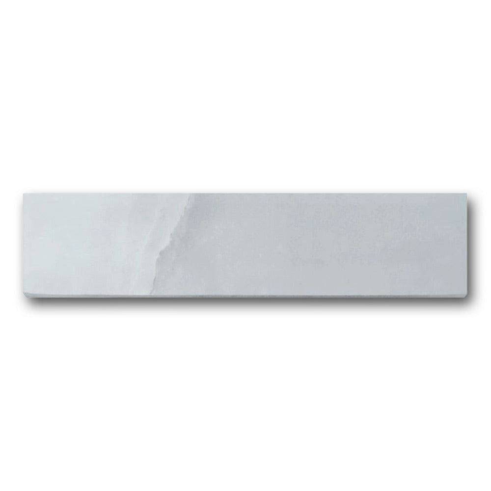 Dreama Bleu Glossy Bullnose 3x12 Molding Trim