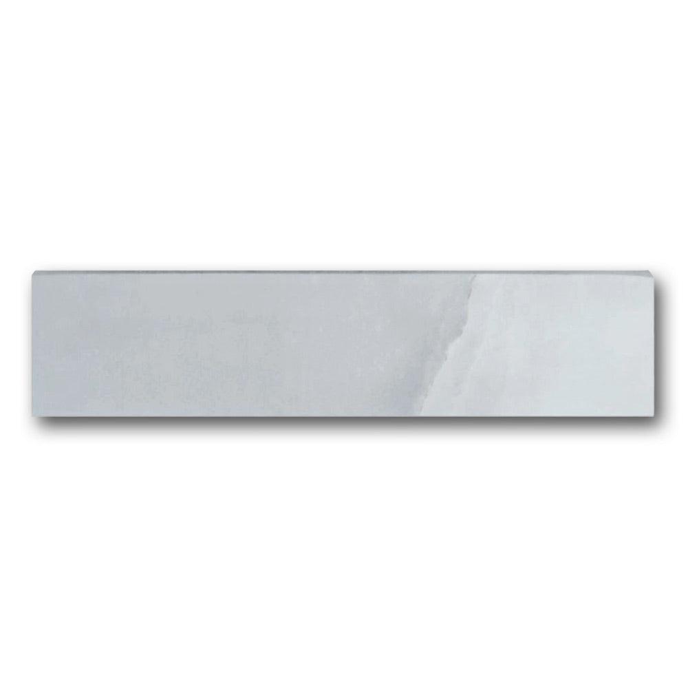 Dreama Bleu Glossy Bullnose 3x12 Molding Trim Dreama Bleu Glossy Bullnose 3x12 Molding Trim - American Tile Depot