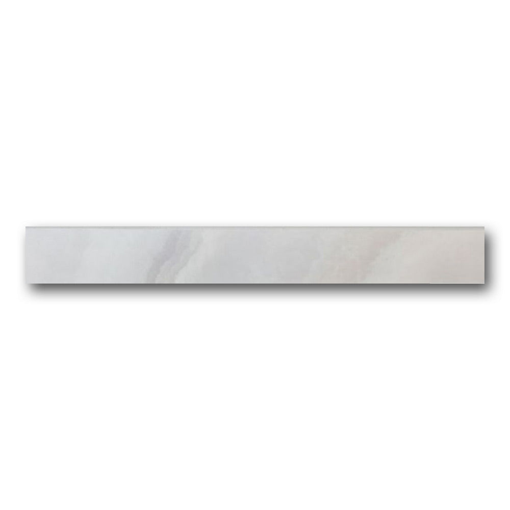 Dreama Bleu Matte Bullnose 3x24 Molding Trim