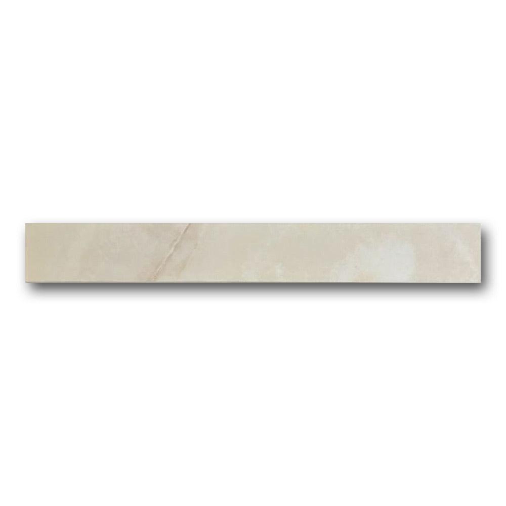 Dreama Perle Glossy Bullnose 3x24 Molding Trim Dreama Perle Glossy Bullnose 3x24 Molding Trim - American Tile Depot