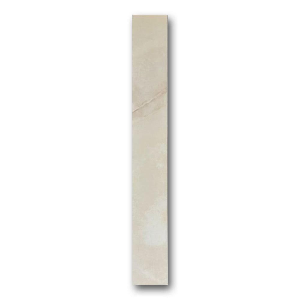 Dreama Perle Glossy Bullnose 3x24 Molding Trim Dreama Perle Glossy Bullnose 3x24 Molding Trim - American Tile Depot