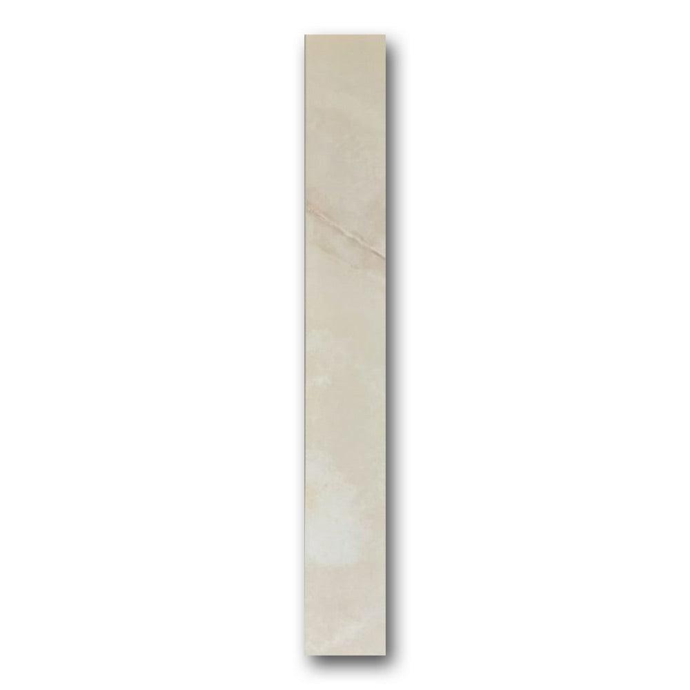 Dreama Perle Glossy Bullnose 3x24 Molding Trim Dreama Perle Glossy Bullnose 3x24 Molding Trim - American Tile Depot