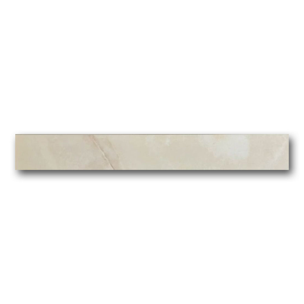 Dreama Perle Glossy Bullnose 3x24 Molding Trim
