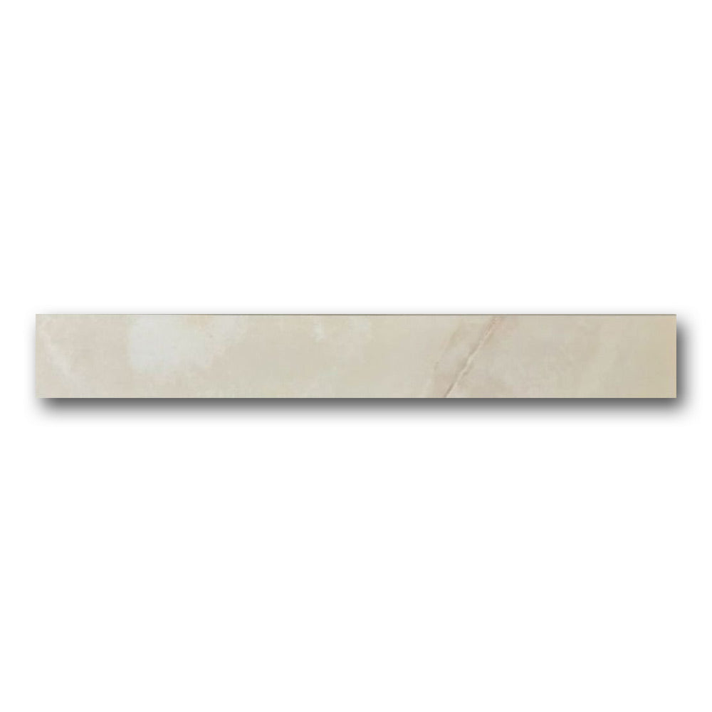 Dreama Perle Glossy Bullnose 3x24 Molding Trim