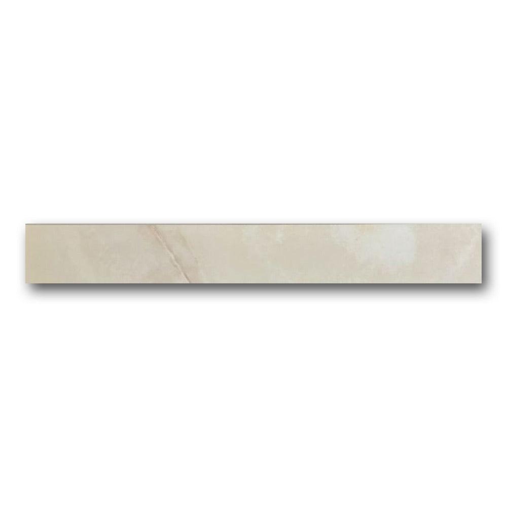 Dreama Perle Matte Bullnose 3x24 Molding Trim Dreama Perle Matte Bullnose 3x24 Molding Trim - American Tile Depot