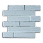Drift Pewter Brick Glass Mosaic Wall Tile Drift Pewter Brick Glass Mosaic Wall Tile - American Tile Depot