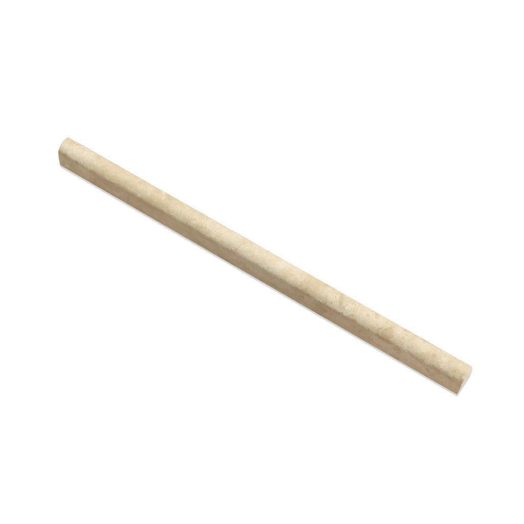 Durango Cream Travertine Honed 1/2x12 Pencil Liner Durango Cream Travertine Honed 1/2x12 Pencil Liner - American Tile Depot
