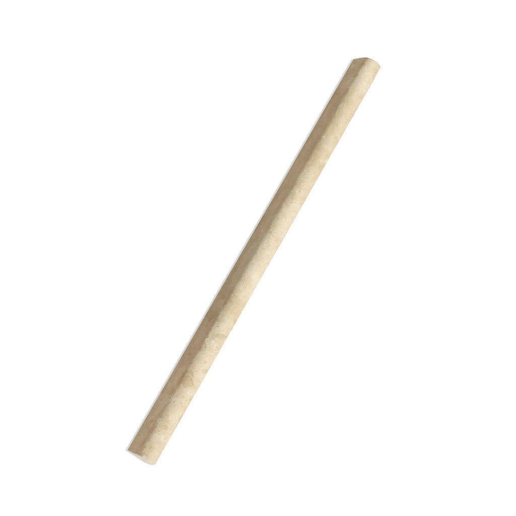 Durango Cream Travertine Honed 1/2x12 Pencil Liner - American Tile Depot