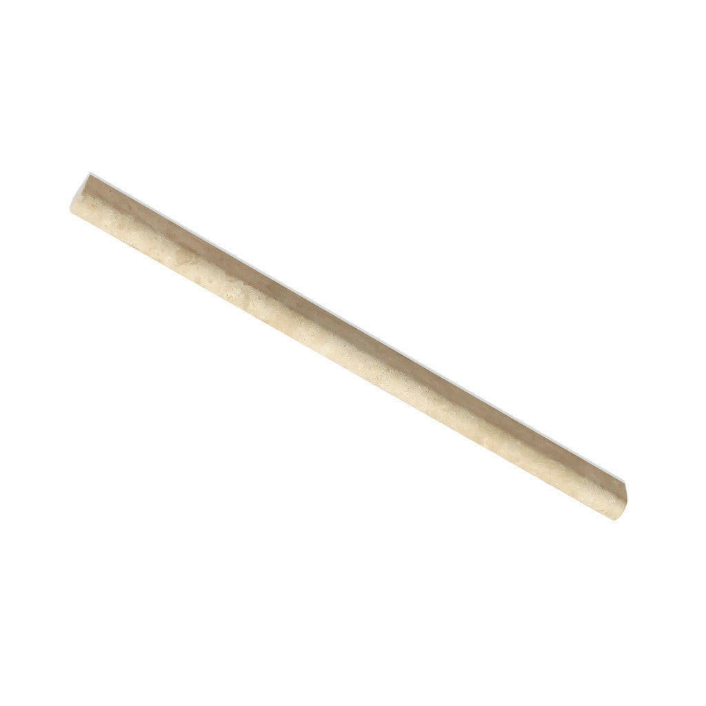 Durango Cream Travertine Honed 1/2x12 Pencil Liner - American Tile Depot