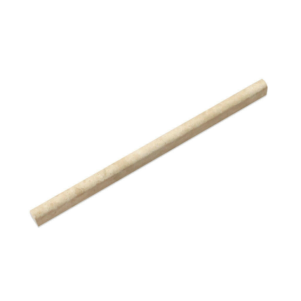 Durango Cream Travertine Honed 1/2x12 Pencil Liner - American Tile Depot