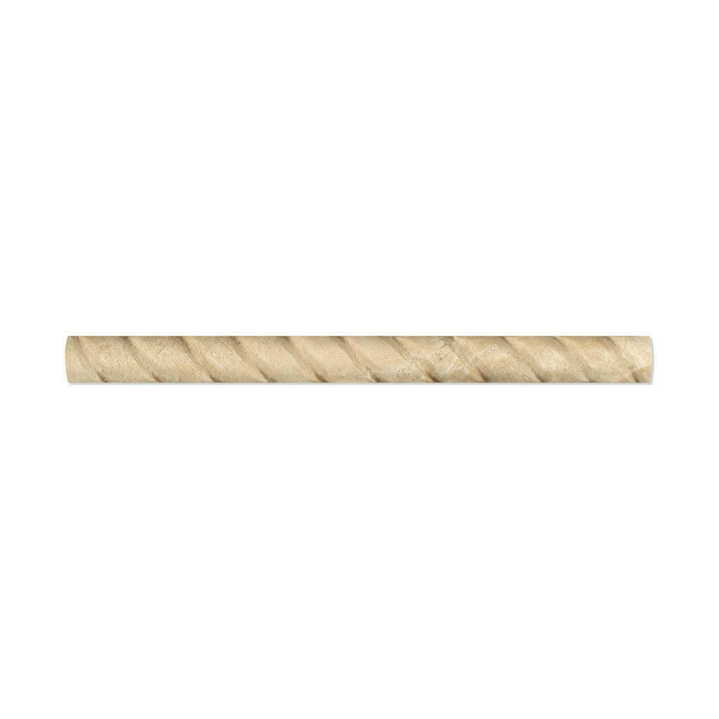 Durango Cream Travertine Honed 1x12 Rope Liner Durango Cream Travertine Honed 1x12 Rope Liner - American Tile Depot