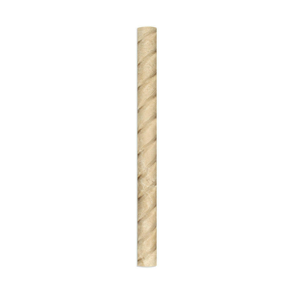 Durango Cream Travertine Honed 1x12 Rope Liner - American Tile Depot