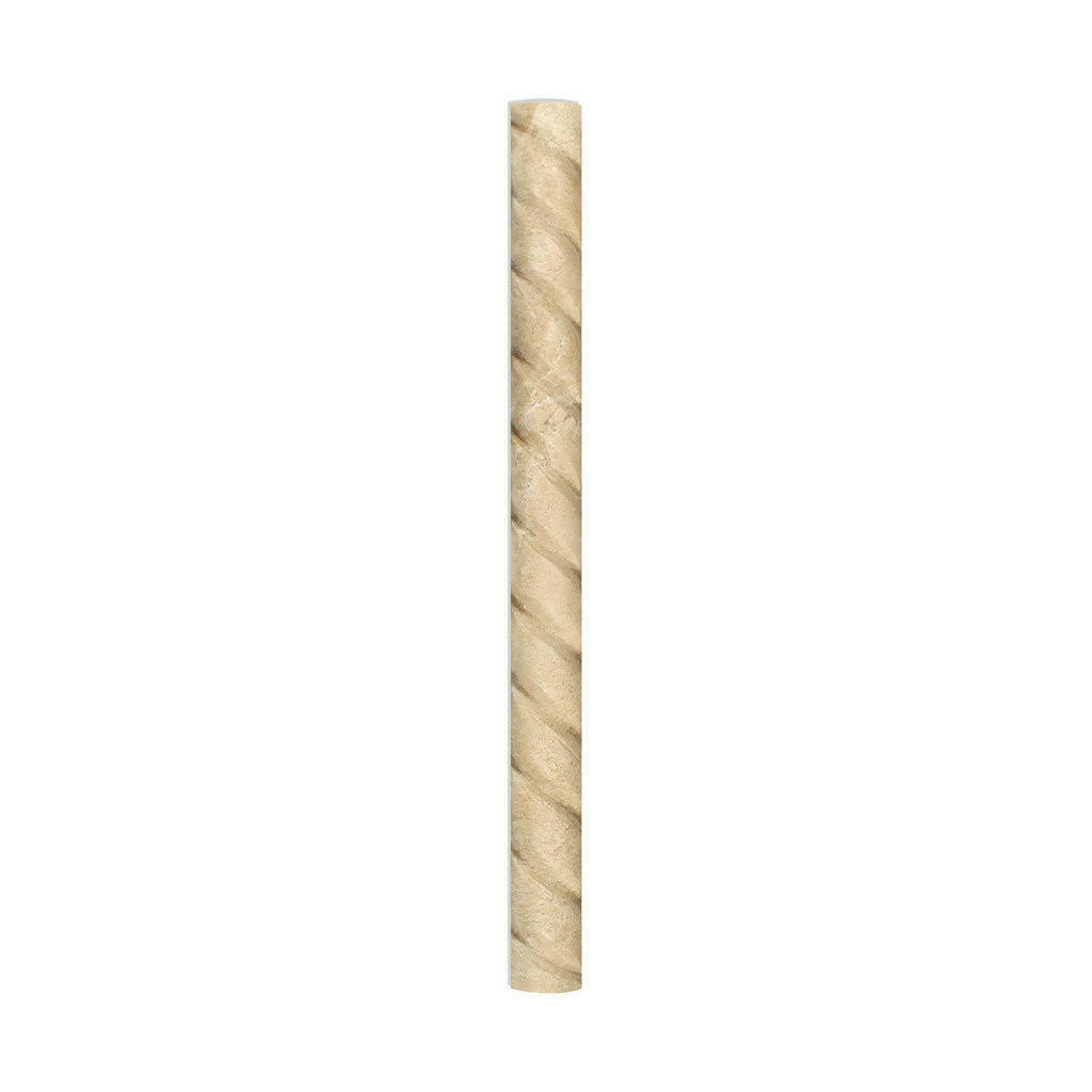 Durango Cream Travertine Honed 1x12 Rope Liner - American Tile Depot