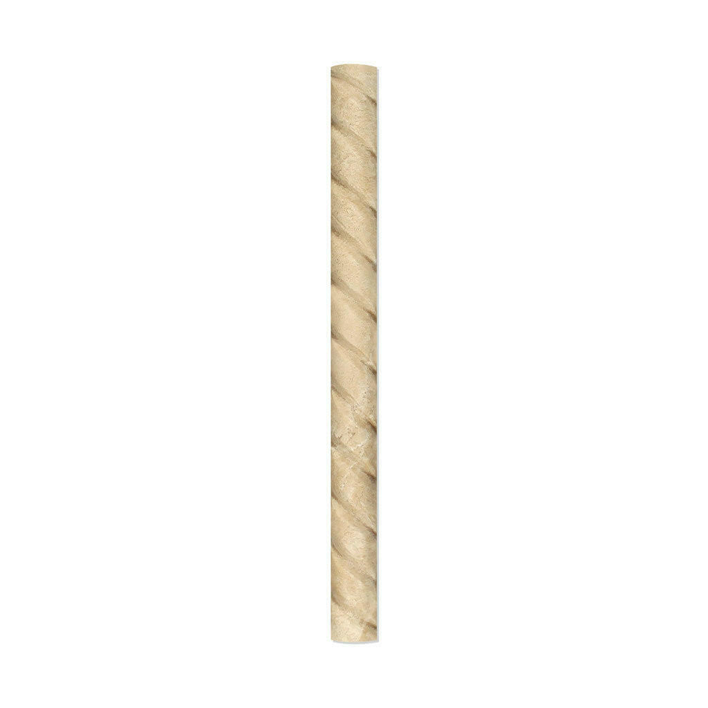 Durango Cream Travertine Honed 1x12 Rope Liner - American Tile Depot