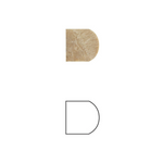 Durango Cream Travertine Honed 1x12 Rope Liner - American Tile Depot