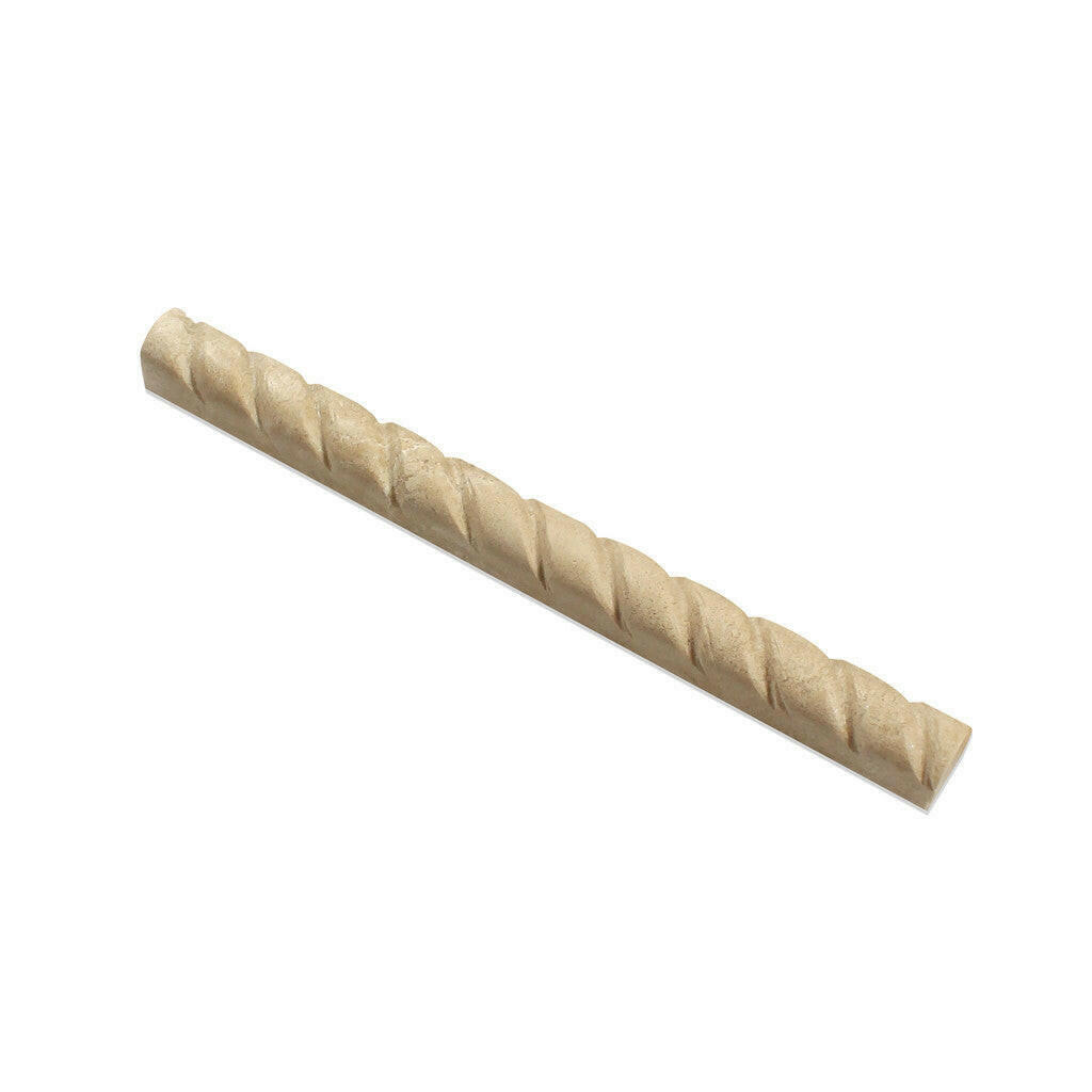 Durango Cream Travertine Honed 1x12 Rope Liner Durango Cream Travertine Honed 1x12 Rope Liner - American Tile Depot