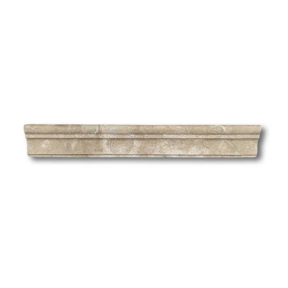 Durango Travertine Honed F-5 Chair Rail / Crown Molding Trim Durango Travertine Honed F-5 Chair Rail / Crown Molding Trim - American Tile Depot
