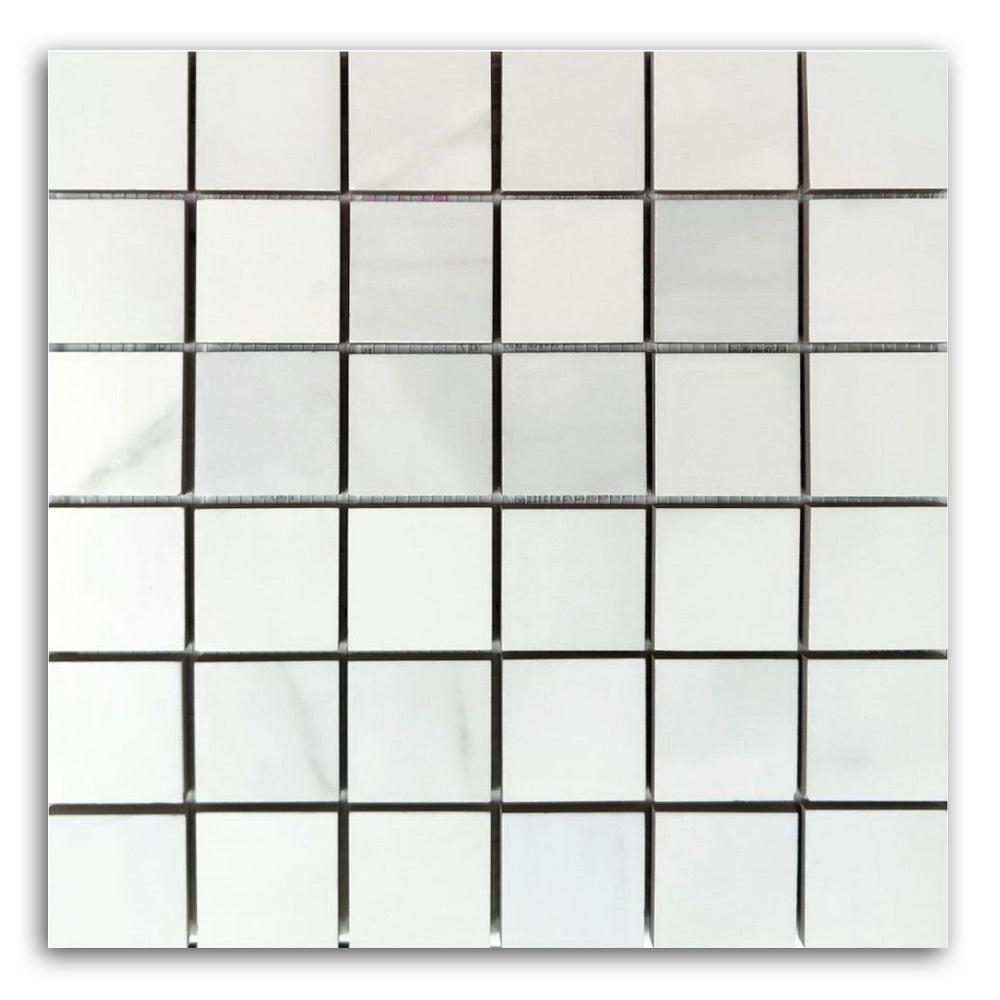 Echo Calacatta Gold Matte Square Porcelain Mosaic Tile Echo Calacatta Gold Matte Square Porcelain Mosaic Tile - American Tile Depot