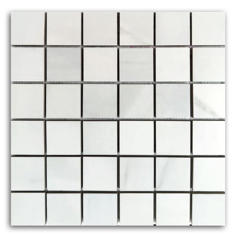 Echo Calacatta Gold Matte Square Porcelain Mosaic Tile Echo Calacatta Gold Matte Square Porcelain Mosaic Tile - American Tile Depot