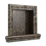 Emperador Dark Marble Hand-Made Custom Shampoo Niche / Shelf - SMALL - Polished Emperador Dark Marble Hand-Made Custom Shampoo Niche / Shelf - SMALL - Polished - American Tile Depot