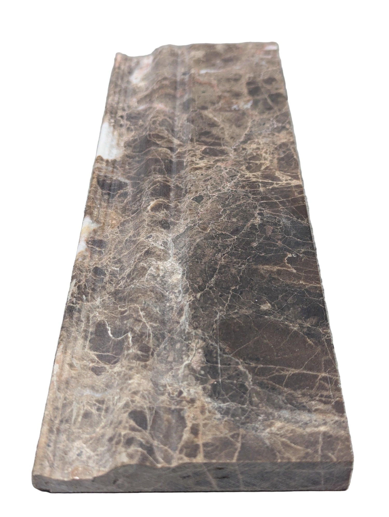 Emperador Dark Marble Honed 4" Baseboard Trim Molding Emperador Dark Marble Honed 4" Baseboard Trim Molding - American Tile Depot