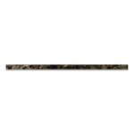Emperador Dark Marble Polished 1/2x12 Pencil Liner - American Tile Depot