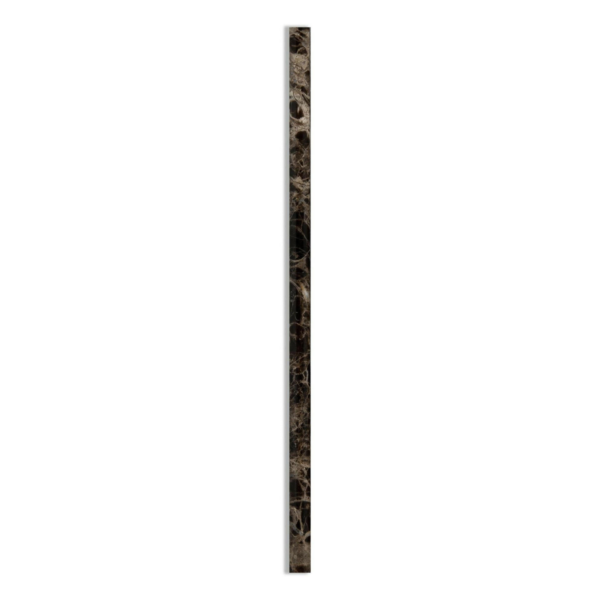 Emperador Dark Marble Polished 1/2x12 Pencil Liner - American Tile Depot