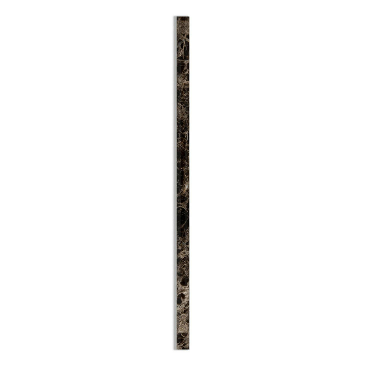 Emperador Dark Marble Polished 1/2x12 Pencil Liner - American Tile Depot