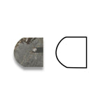 Emperador Dark Marble Polished 3/4x12 Bullnose Liner Emperador Dark Marble Polished 3/4x12 Bullnose Liner - American Tile Depot