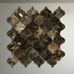 Emperador Dark Marble Polished Lantern Mosaic Tile Emperador Dark Marble Polished Lantern Mosaic Tile - American Tile Depot