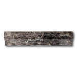 Emperador Dark Marble Polished OG-2 Chair Rail Molding Trim Emperador Dark Marble Polished OG-2 Chair Rail Molding Trim - American Tile Depot