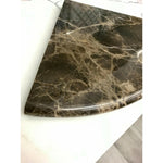 Emperador Dark Marble Shower Corner Shelf - Polished - American Tile Depot