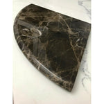 Emperador Dark Marble Shower Corner Shelf - Polished - American Tile Depot