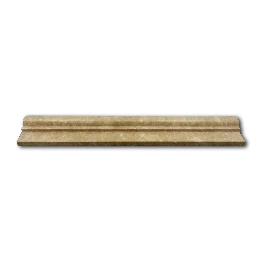 Emperador Light Marble Polished OG-1 Chair Rail Molding Trim Emperador Light Marble Polished OG-1 Chair Rail Molding Trim - American Tile Depot