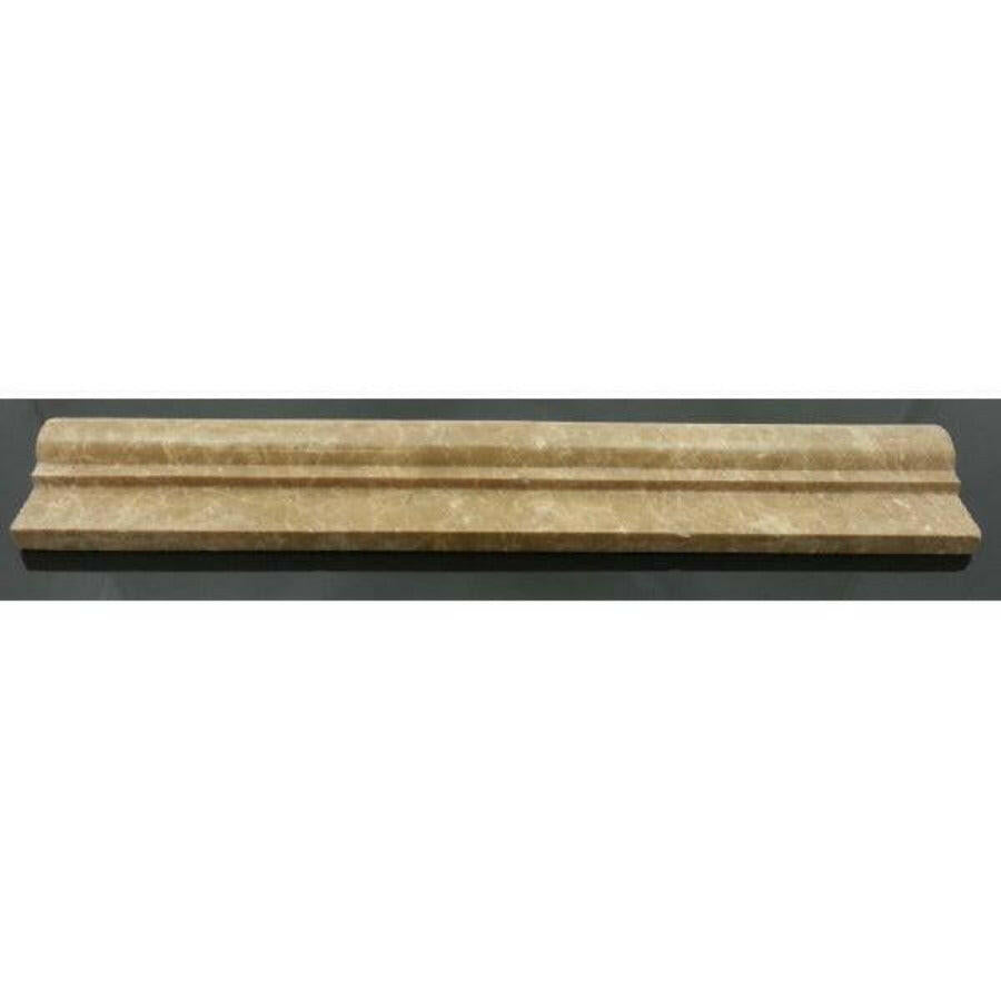 Emperador Light Marble Polished OG-1 Chair Rail Molding Trim Emperador Light Marble Polished OG-1 Chair Rail Molding Trim - American Tile Depot