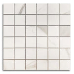 Famea Calacatta Soft Square Porcelain Mosaic Tile Famea Calacatta Soft Square Porcelain Mosaic Tile - American Tile Depot