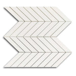 Famea Dolomite Lucido Chevron Porcelain Mosaic Tile Famea Dolomite Lucido Chevron Porcelain Mosaic Tile - American Tile Depot