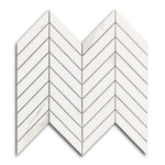 Famea Statuario Lucido Chevron Porcelain Mosaic Tile Famea Statuario Lucido Chevron Porcelain Mosaic Tile - American Tile Depot